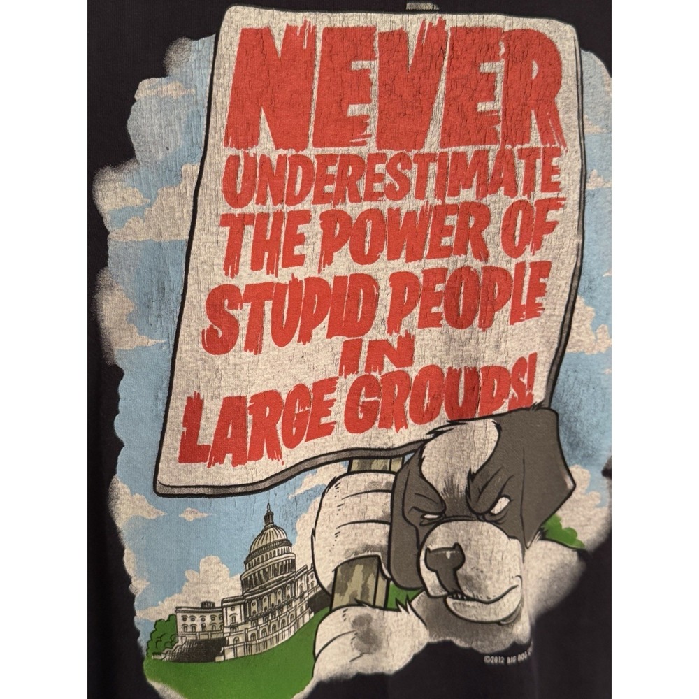 Big Dogs Men's XL Extra Large‎ T-Shirt Featuring US Capitol Funny Political Tee - Picture 4 of 5